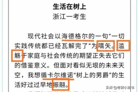 浙江高考满分作文引争议，多处生僻词，网友：典型的不说人话！图片
