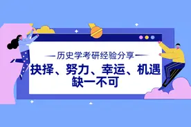 历史学考研经验分享 | 考研中抉择、努力、幸运、机遇缺一不可图片