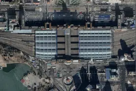 航拍高铁G6703次（北京西-石家庄）各车站，途经高碑店、正定机场图片