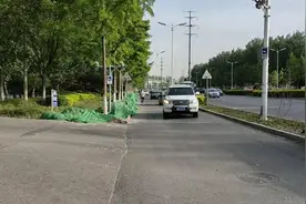 调查 | 车主“无奈”开进非机动车道，这处绿化带能打开吗？图片