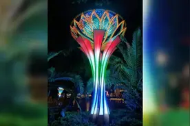 超炫！韶关市中心上线又高又美路灯，还有这些含义图片