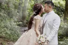 丫头詹子晴的唯美婚纱照曝光，她们真的很久没见了呢图片