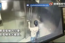 安徽合肥5岁男童电梯内撒尿导致失火被困图片