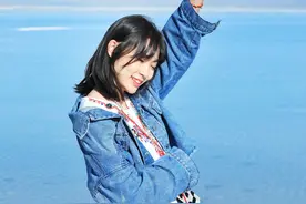 茶卡盐湖之翡翠湖人像气球篇，心动的想要小姐姐微信图片
