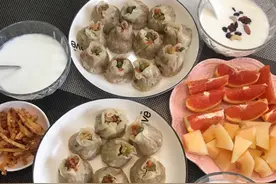 早餐用糯米做的烧麦，咸香软糯营养美味，学会了不用外面买来吃了图片