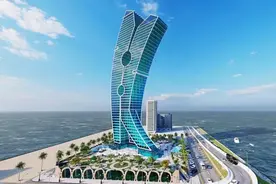 迪拜“晾衣夹”大楼火了！还想“嫁”到中国，网友：大裤衩有伴了图片