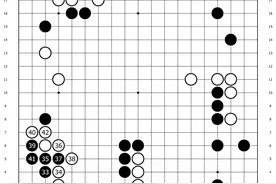 围棋实战技巧切断后的作战系列2：弃子整形高手实战例图片