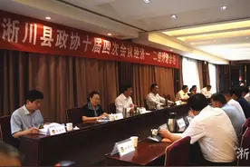 淅川县委书记卢捍卫、县长杨红忠参加政协委员组联组会议图片