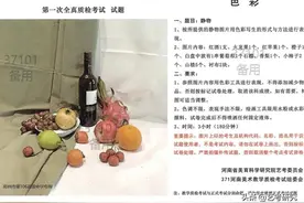 2022河南美术统考一模色彩优秀考卷图片