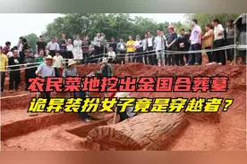 东北老农菜地挖出合葬墓，墓中女子装扮诡异，竟是穿越者？纪录片图片