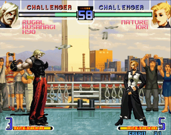 经典街机《拳皇》将BOSS必杀技完整吃下去，伤害到底有多恐怖