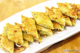 秋天，我常用这菜做早餐饼！3分钟出锅、鲜香软嫩，儿子超爱吃图片