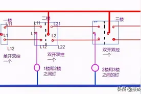 3个开关控制1盏灯，怎么连接线路？附上36种常见照明控制原理图图片