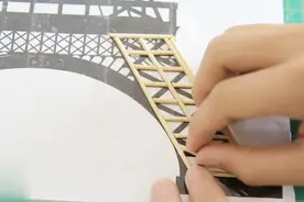 手工制作diy埃菲尔铁塔模型视频封面
