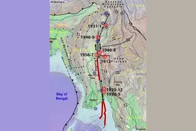 缅甸专家预估多个大城市或将发生大地震后，个别地区发生异常图片