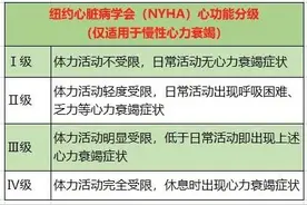 心力衰竭临床分级和分期图片