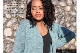 棒针大码针织衫，菱格开衫和双色提花套衫，休闲简单图片