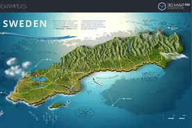 Photoshop三维地图生成器插件3D Map Generator Pro图片