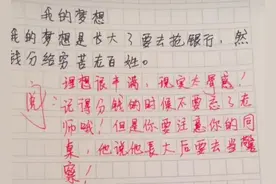 小学生作文《委屈》走红，感情真挚惹人心疼，网友：你爸没白疼你图片