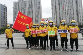“团团邀您践行光盘行动”河南新兴领域青年拒绝餐饮浪费行动在郑州启动图片