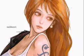 海贼王插画分享，山治将吸管插入索大鼻孔，克洛克达尔成流量男星图片