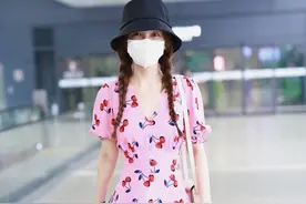 吴昕粉色少女系穿搭，满屏都是甜甜的水果味图片