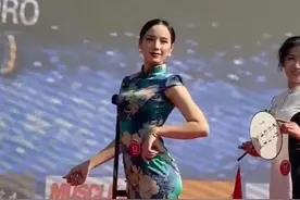 穿旗袍的独腿姑娘，霸屏了！图片