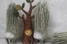 软萌治愈系羊毛毡小生灵图片