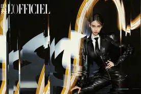 杨颖碎玻璃大片，复古摩登优雅沉静美如画，一场华丽的视觉盛宴图片