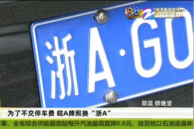 为了不交停车费 皖A牌照换成“浙A”小伙一举一动全被拍下图片