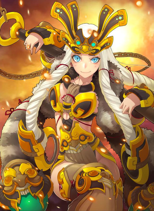 唯美国漫风格《三国罗曼史》游戏卡牌高清原画 女性版三国人物欣赏