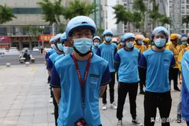 今天上午，全平湖的外卖小哥为何暂停接单？图片