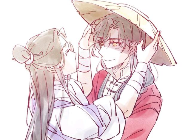 《天官赐福》漫画师青玄女装登场，呆萌若邪将花城卷上了天