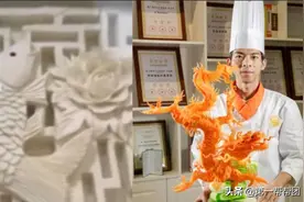 到底有多牛？雕龙刻凤、西瓜变身大灯笼...他让美食变成艺术品图片