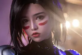 小姑娘完美COS《阿丽塔》，甚至比原版更多了几分姿色图片