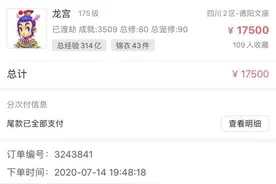 藏宝阁买175级渡劫龙宫，这么多收藏究竟是亏是赚？图片