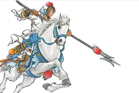 身穿白色战甲，手持方天画戟，大唐名将薛仁贵的传奇人生图片