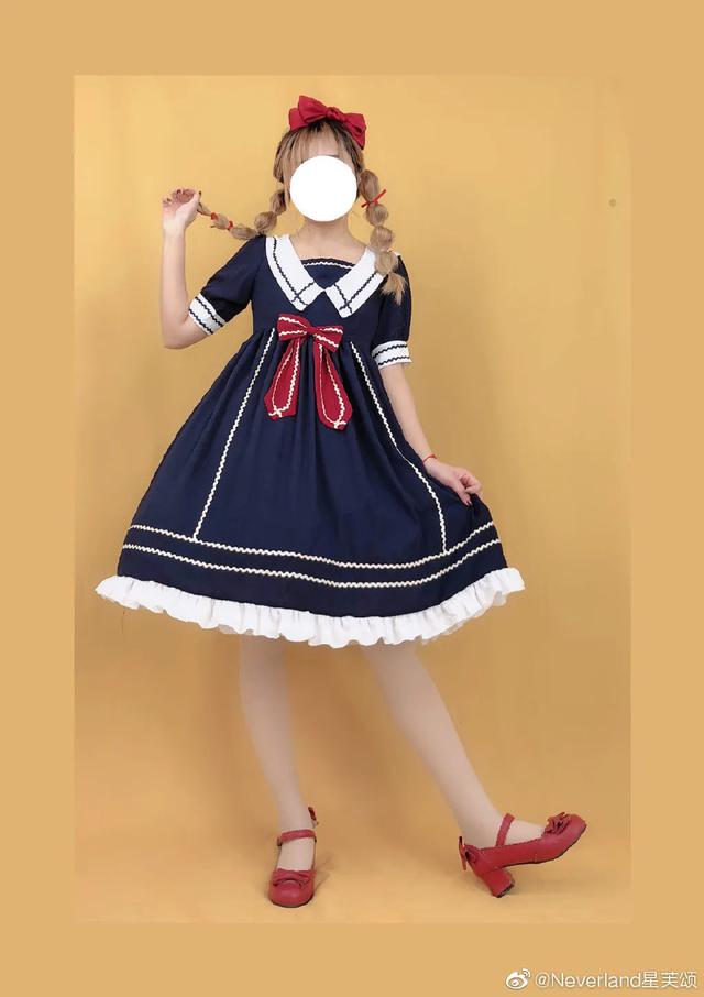 少女夏日必备风格？海军风Lolita驾到！听说沙滩和海军风更配哦