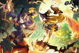 非人学园：魔女和猫咪！黑白无常万圣节时装「双生魔女」上线图片