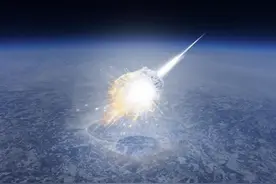 陨石在空中被“拦截”，是谁在背后保护地球和人类？图片