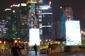 深圳市市民广场夜景实拍图片