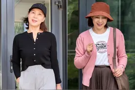 60岁的时髦女人早就不穿阔腿裤！秋季试试这三款裤子，优雅显气质图片