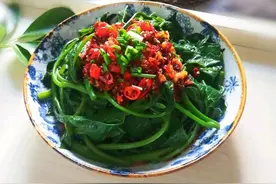 夏日美食红薯尖图片