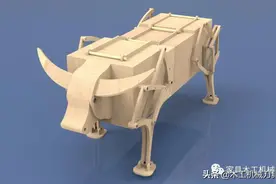 木牛流马图纸 中国传统可以行走的木牛详细三维结构图图片