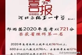 河北2020理科高考状元出炉，衡水中学落榜，石家庄二中直叹气图片