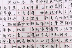 “衡水字体”再次“出圈”，让人耳目一新，阅卷老师都不忍心扣分图片