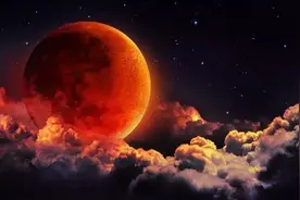 超级月亮加上月全食，暗示灾祸降临，民间传言能信吗？图片