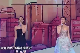 关晓彤与童瑶同框，脖子粗肩膀厚暴露缺陷，只因个高骨架大？图片