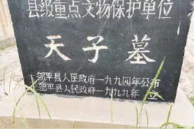 山东邹平的历史遗迹，隋唐时期瓦岗军李密之墓，天子墓。图片