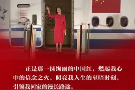 每一抹中国红都和孟晚舟说欢迎回家图片